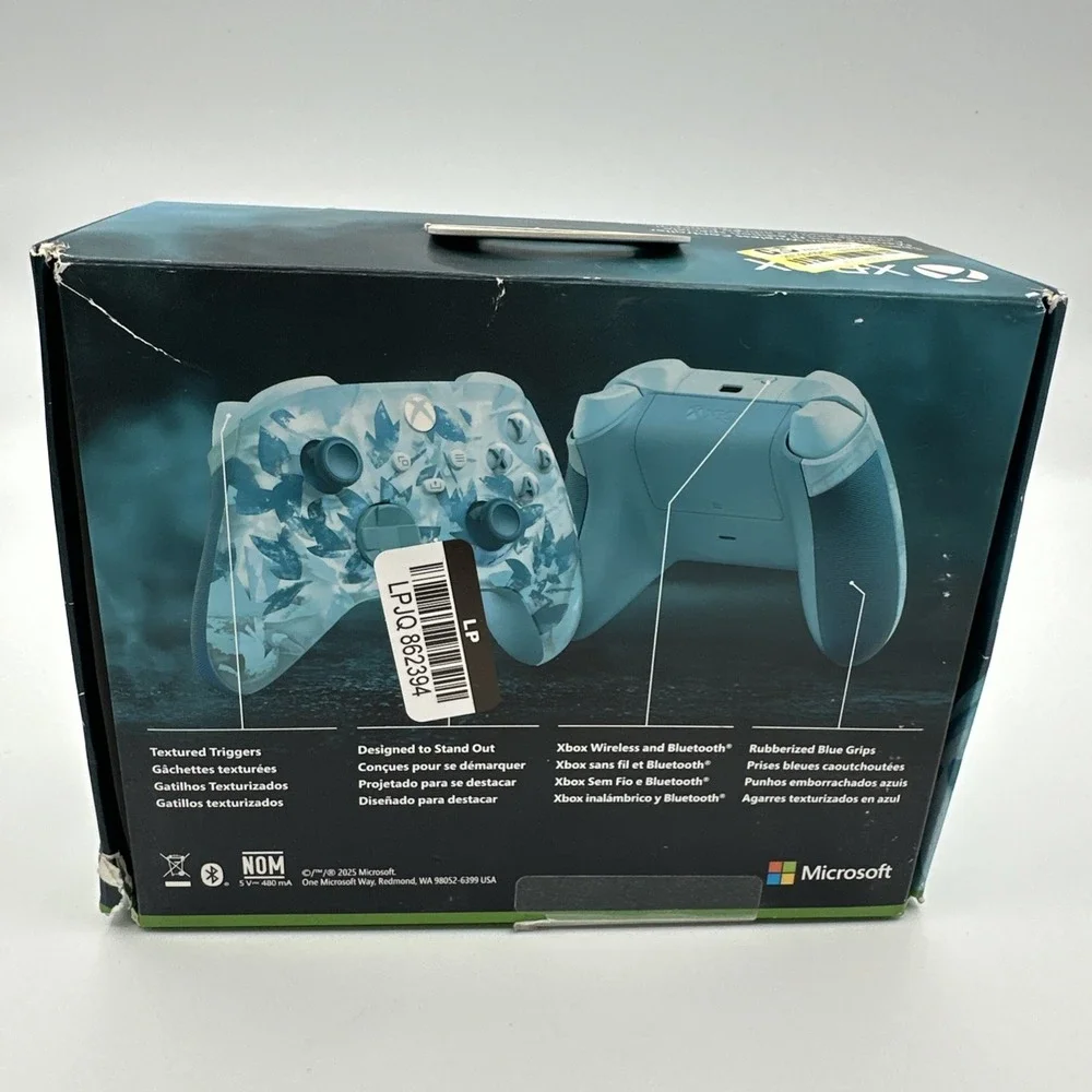 Microsoft Xbox Wireless Controller Ice Breaker Blue/White Bluetooth Textured